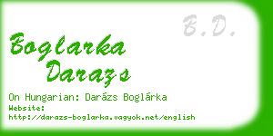 boglarka darazs business card